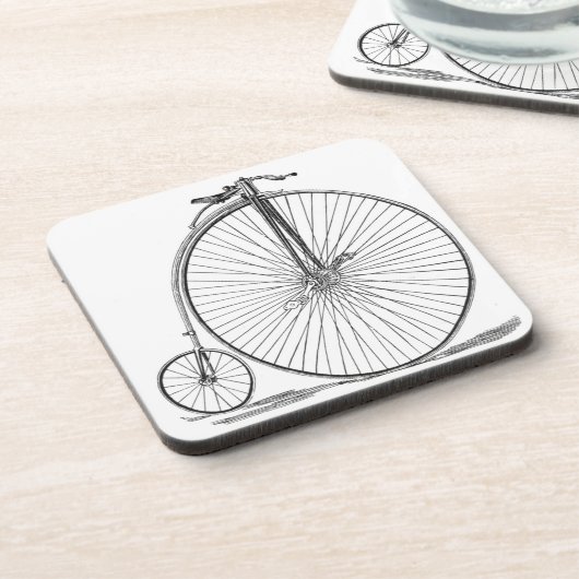 Pennyfarthing Getränkeuntersetzer (Linke Seite)