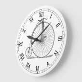 Pennyfarthing Große Wanduhr (Winkel)