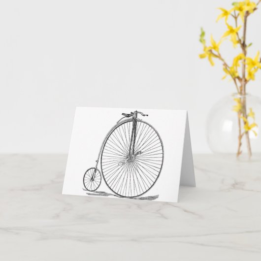 Pennyfarthing Karte (Gelbe Blume)