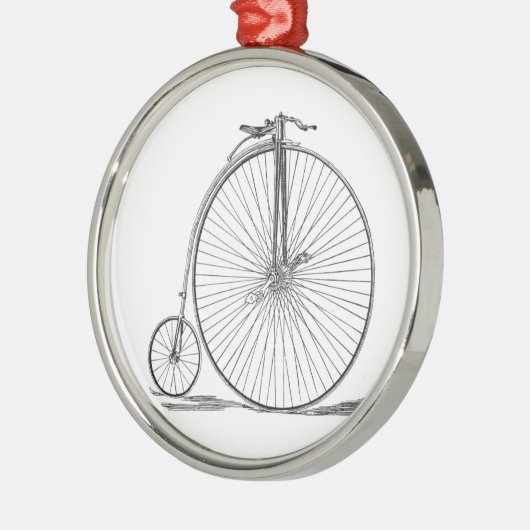 Pennyfarthing Ornament Aus Metall (Links)