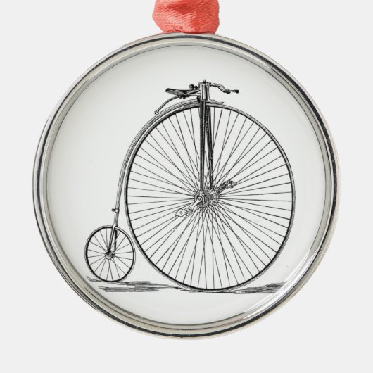Pennyfarthing Ornament Aus Metall (Vorne)