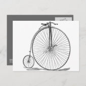 Pennyfarthing Postkarte (Vorne/Hinten)
