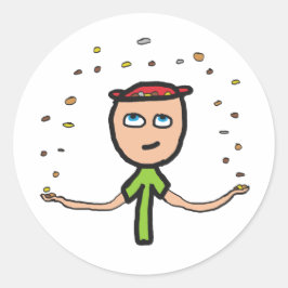 Pennys aus dem Himmel Runder Aufkleber