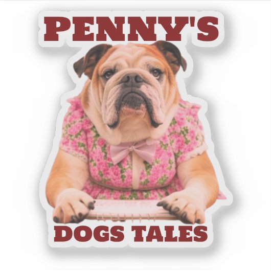 PENNY'S DOG TALES AUFKLEBER (Vorderseite)