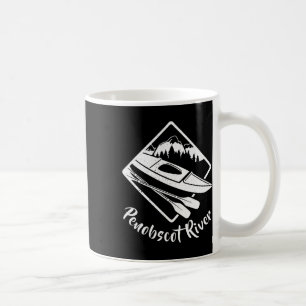 Penobscot Fluss Maine Kajak Kajaking Bootfahren Fl Kaffeetasse