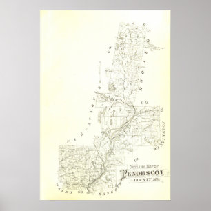Penobscot Landkreis, Maine Poster