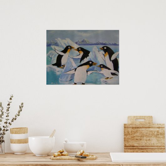 Penquin Märyland Poster (Küche)
