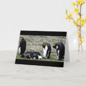 Penquin Montags Notecard Karte (Gelbe Blume)