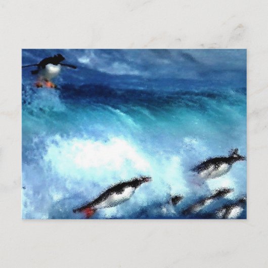 Penquin Spiel Postkarte (Vorderseite)