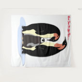 Penquins Tapestry Wandteppich (Vorderseite (Horizontal))