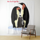 Penquins Tapestry Wandteppich (Beispiel)