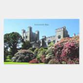 Penrhyn Castle, Wales Rechteckiger Aufkleber (Vorderseite)
