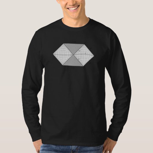 Penrose diagram cool physics diagram for physicist T-Shirt (Vorderseite)