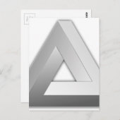 Penrose Dreieck Postkarte (Vorne/Hinten)