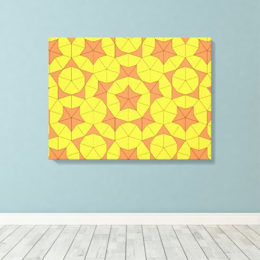 Penrose Sun Tile Leinwand (Insitu (Holzboden))