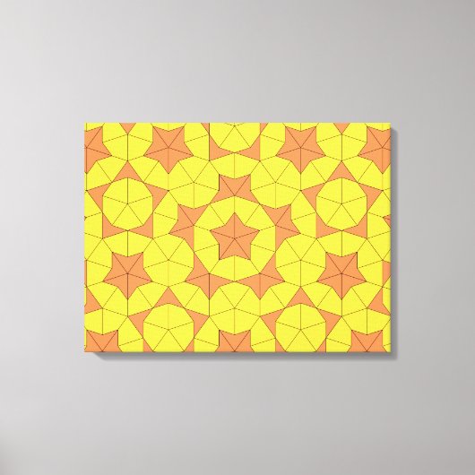 Penrose Sun Tile Leinwand (Vorderseite)