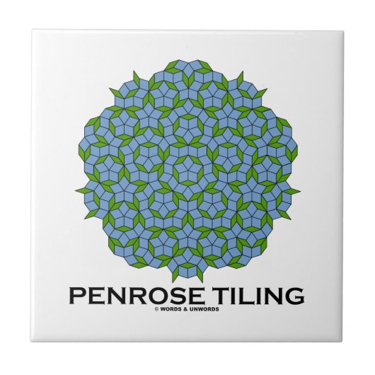 Penrose Tiling (fünffache Symmetrie) Fliese (Vorderseite)