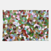 Penrose Tilings-Geschirrtuch, dunkle neutrale Küchentuch (Horizontal)