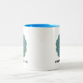 Penrose-Verschalung (Fünffache Symmetrie) Zweifarbige Tasse (Mittel)