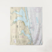 Pensacola Bay and Approaches Nautical Chart 1382 Wandteppich (Vorderseite)