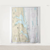 Pensacola Bay and Approaches Nautical Chart 1382 Wandteppich (Vorderseite)