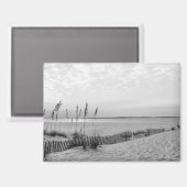 Pensacola Beach - B&W Magnet (Vorderseite/Rückseite)
