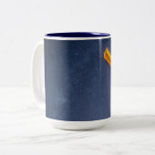 Pensacola Beach Cross mit Milchstraße Zweifarbige Tasse (Vorderseite Links)