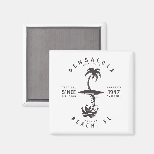 Pensacola Beach FL Magnet (Vorderseite/Rückseite)