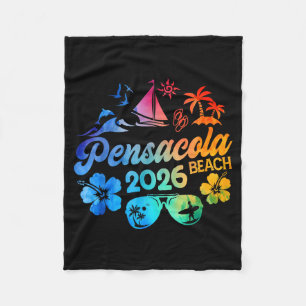 Pensacola Beach Florida 2026 Urlaub Tie Dye Sommer Fleecedecke