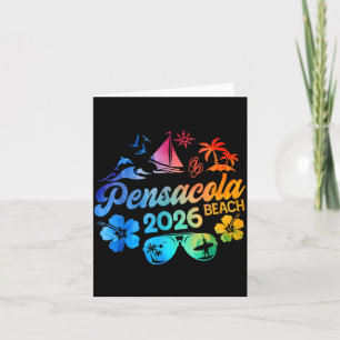 Pensacola Beach Florida 2026 Urlaub Tie Dye Sommer Karte