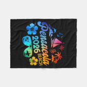 Pensacola Beach Florida 2026 Vacation Tie Dye Summ Fleecedecke (Vorderseite (Horizontal))
