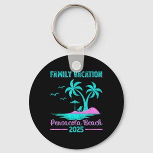 Pensacola Beach Florida Familienurlaub 2025 Palme  Schlüsselanhänger