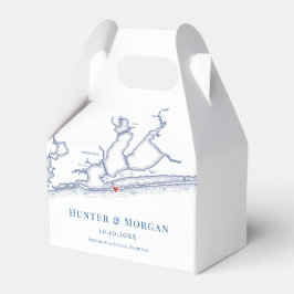 Pensacola Beach Florida Karte Geschenkschachtel