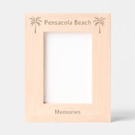 Pensacola Beach Florida Laser Engraved frame Geätzte Rahmen