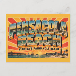 Pensacola Beach Florida Panhandle Strand Vintage  Postkarte