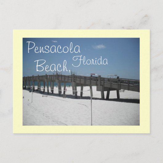 Pensacola Beach, Florida Postkarte (Vorderseite)
