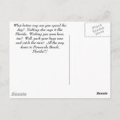 Pensacola Beach, Florida Postkarte (Rückseite)