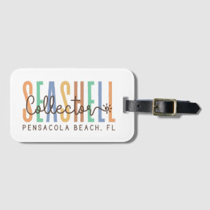 Pensacola Beach Florida (Seashell Collector) Gepäckanhänger