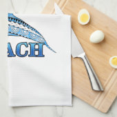 Pensacola Beach Florida Vacation Delphine Geschirrtuch (Viertel Falte)