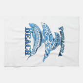 Pensacola Beach Florida Vacation Delphine Geschirrtuch (Horizontal)