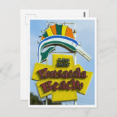 Pensacola Beach Florida Vintages Zeichen Postkarte (Vorne/Hinten)