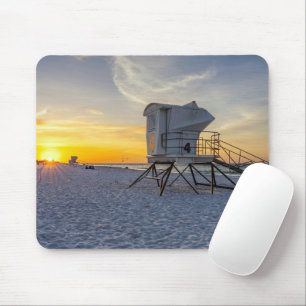 Pensacola Beach Lifegustation Sunrise Mousepad