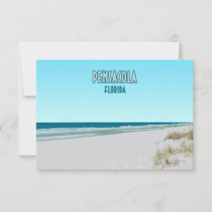 Pensacola Beach Panhandle Florida Flachkarte