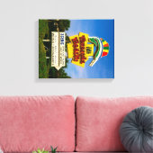 Pensacola Beach Schild - 14 Zoll x 11 Zoll überzog (Insitu (Wohnzimmer))