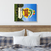 Pensacola Beach Schild - 14 Zoll x 11 Zoll überzog (Insitu (Schlafzimmer))