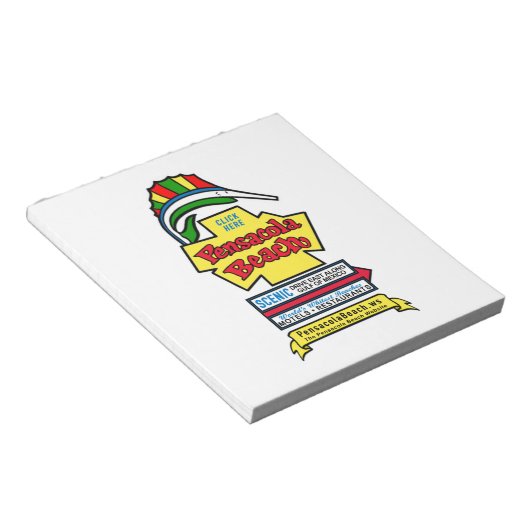 Pensacola Beach Signature Notepad Notizblock (angewinkelt)