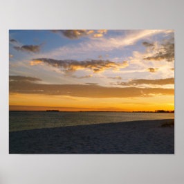 Pensacola Beach Sunset Poster