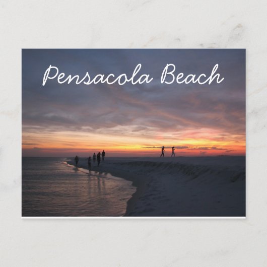 Pensacola Beach Sunset Postkarte (Vorderseite)