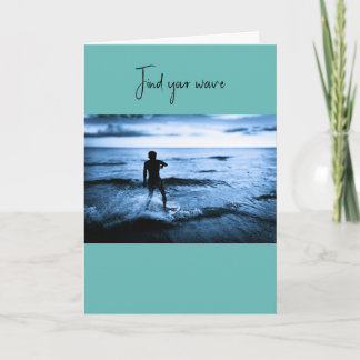Pensacola Beach Surfer – Originalfotografie Karte