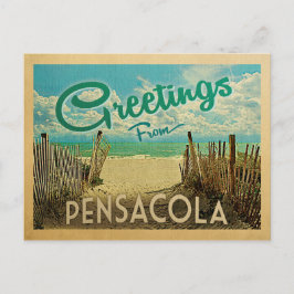Pensacola Beach Vintage Travel Postkarte